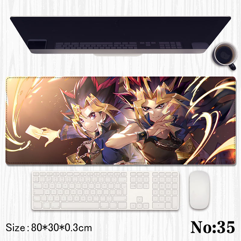 Yu Gi Oh anime Mouse pad 80*30*0.3cm