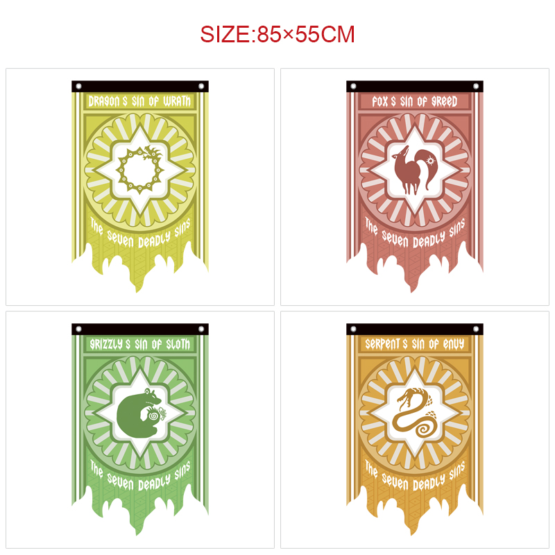 seven deadly sins anime flag 85*55cm