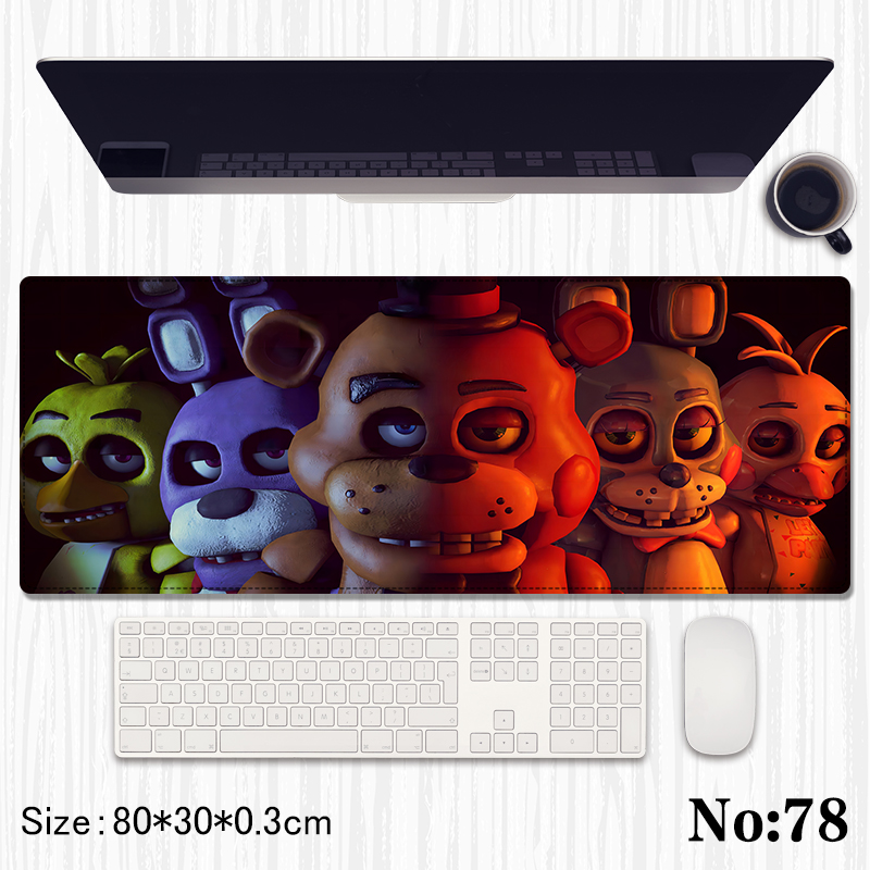 Five Nights at Freddy's anime Mouse pad 80*30*0.3cm