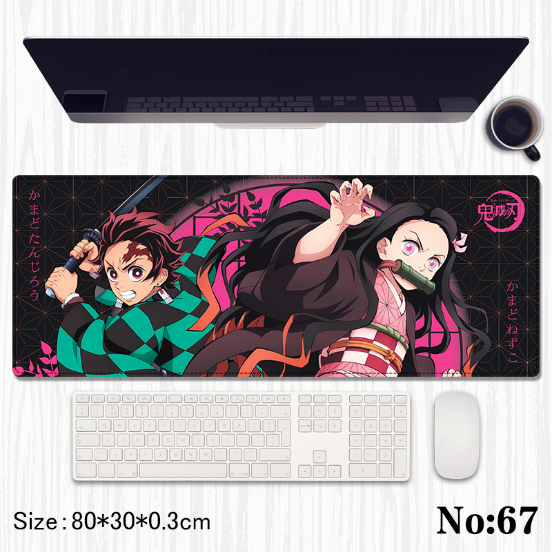 demon slayer kimets anime Mouse pad 80*30*0.3cm