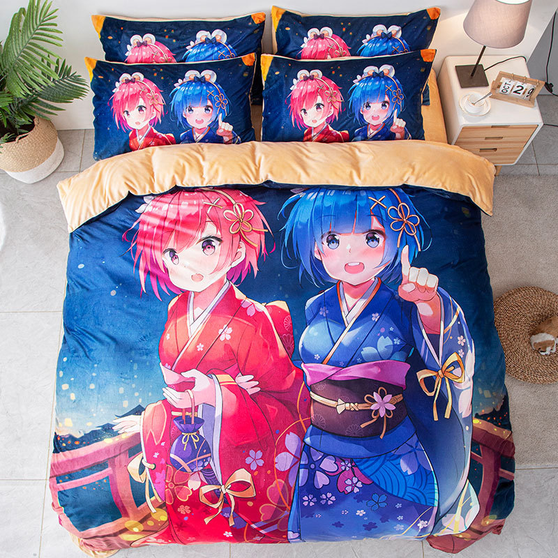 Re Zero Kara Hajimeru Isekai Seikatsu anime quilt cover 200*230cm