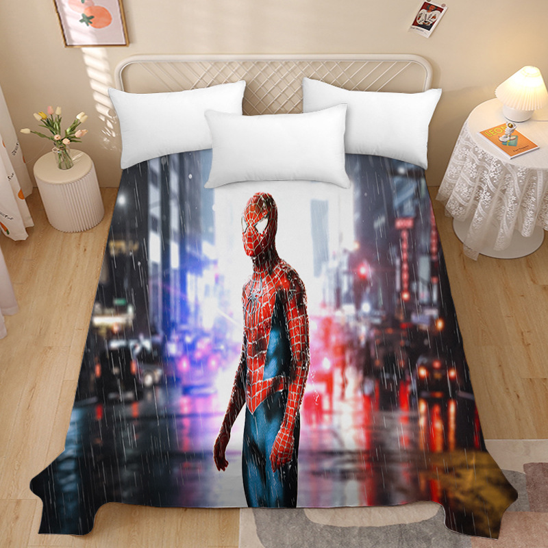 spider man anime bed sheet 1.5m