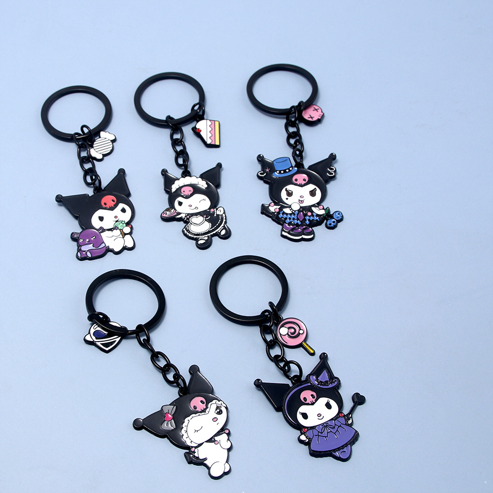 Kuromi anime keychain