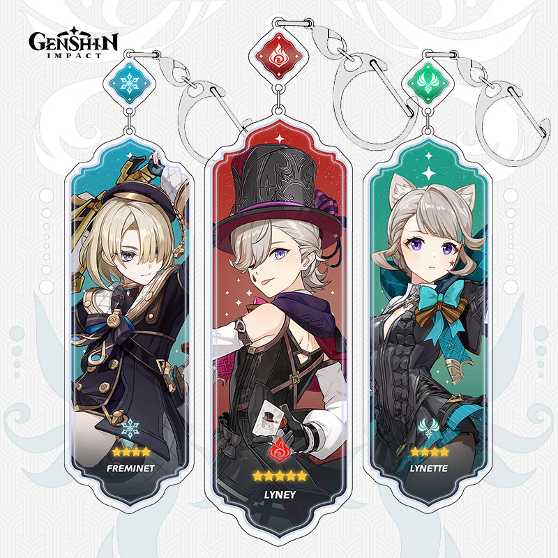 Genshin Impact anime keychain