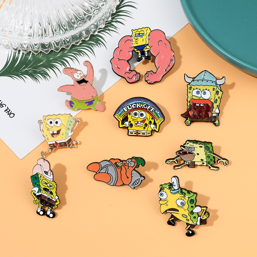 Spongbob anime pin