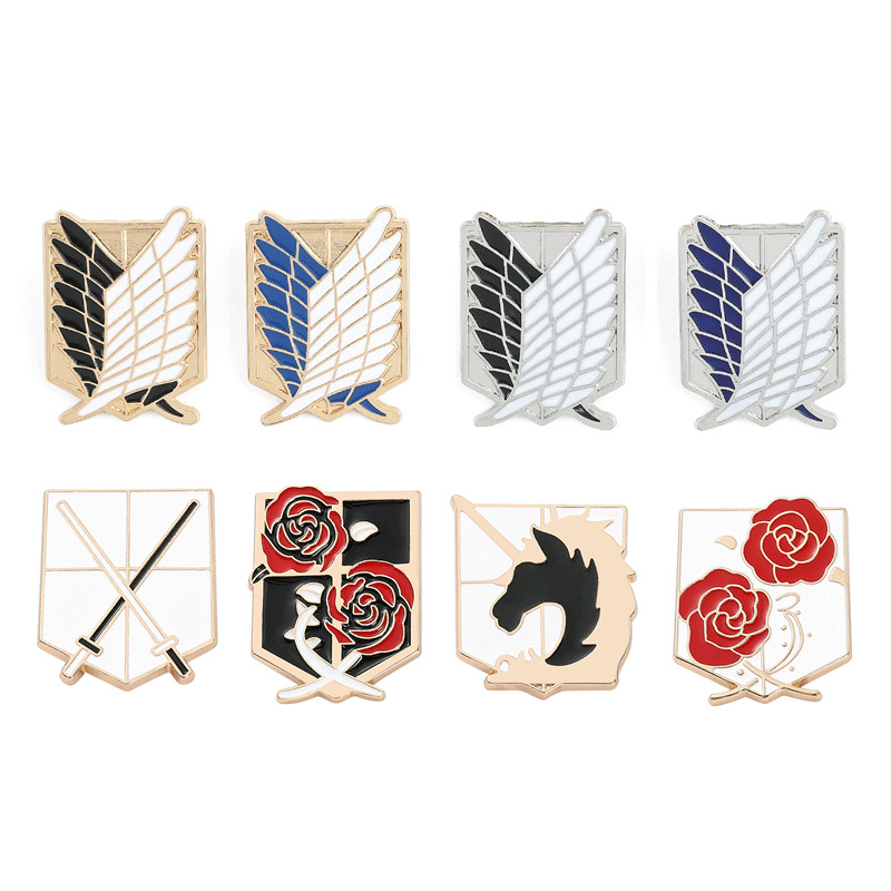 Attack On Titan anime pin