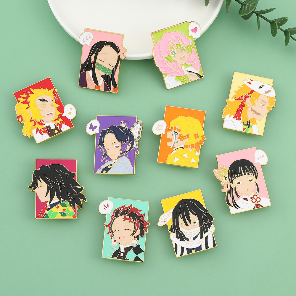 demon slayer kimets anime pin
