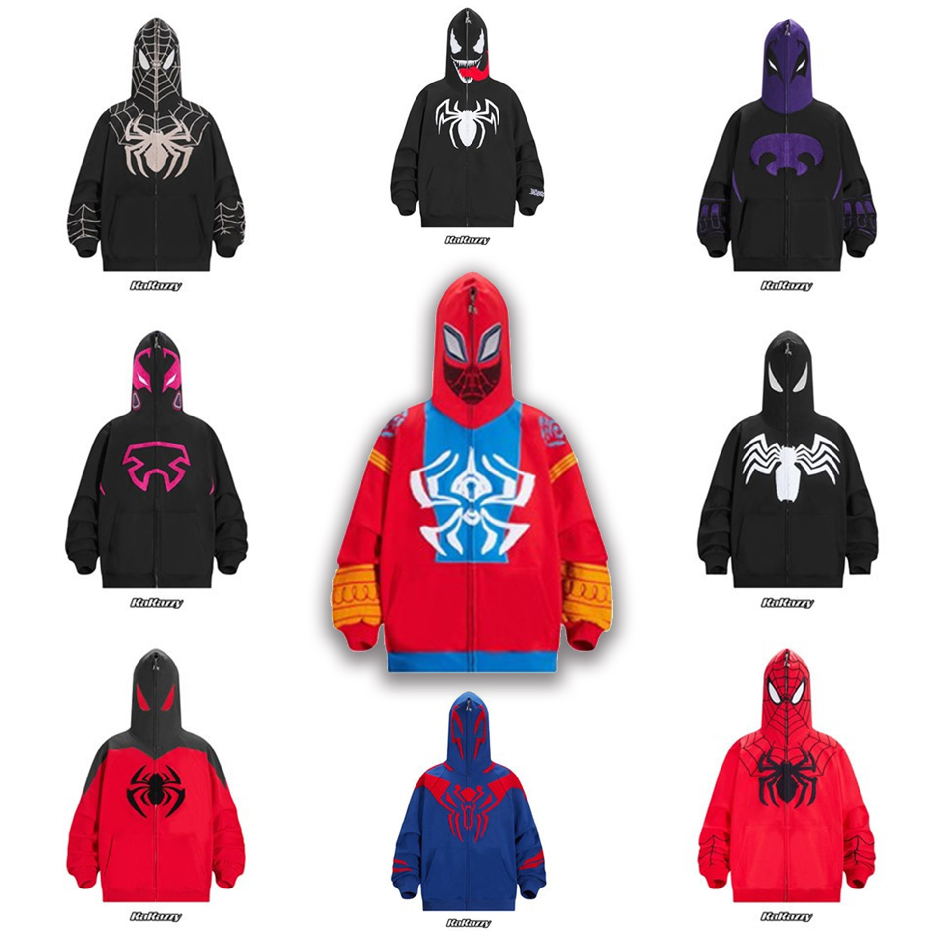 spider man anime hoodie