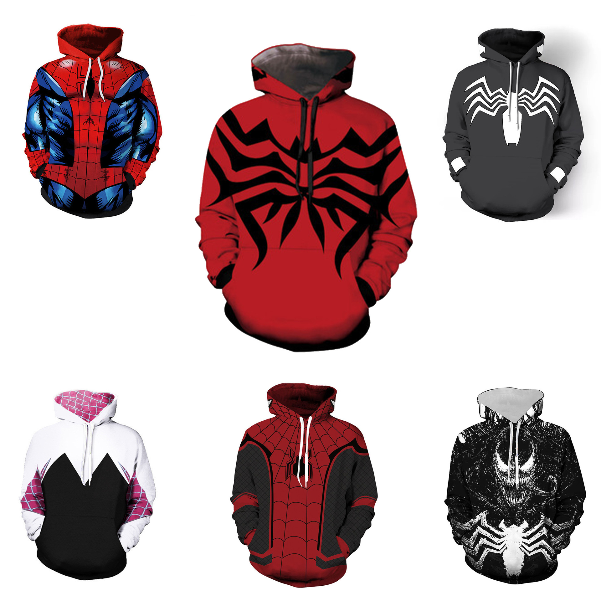 spider man anime hoodie