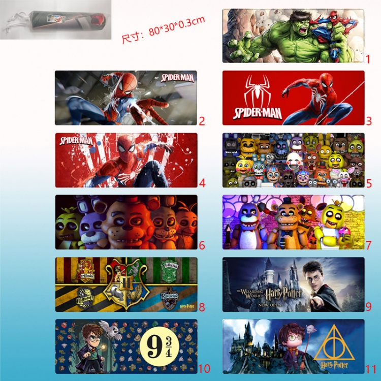 spider man anime Mouse pad 80*30*03cm