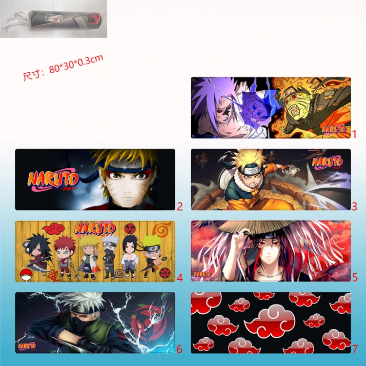 Naruto anime Mouse pad 80*30*03cm