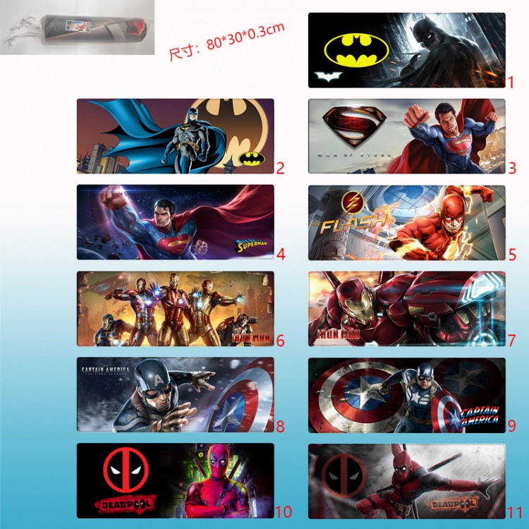 Avengers anime Mouse pad 80*30*03cm