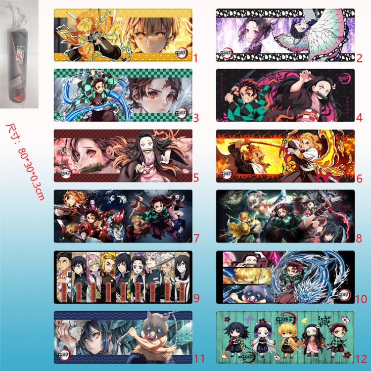 demon slayer kimets anime Mouse pad 80*30*03cm