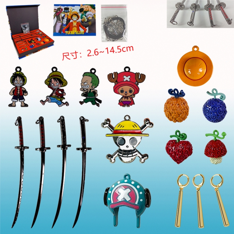 One piece anime necklace set