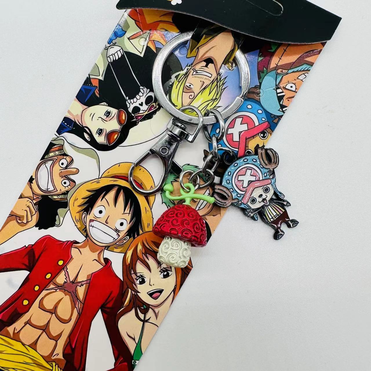 One piece anime keychain