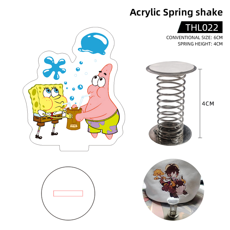 Spongbob anime acrylic spring shake