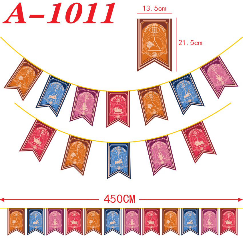 chainsaw man anime flag 450cm