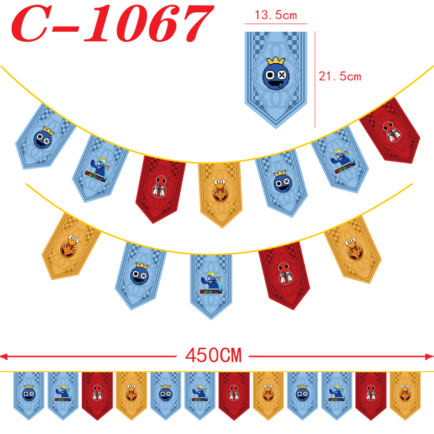 rainbow friends anime flag 450cm