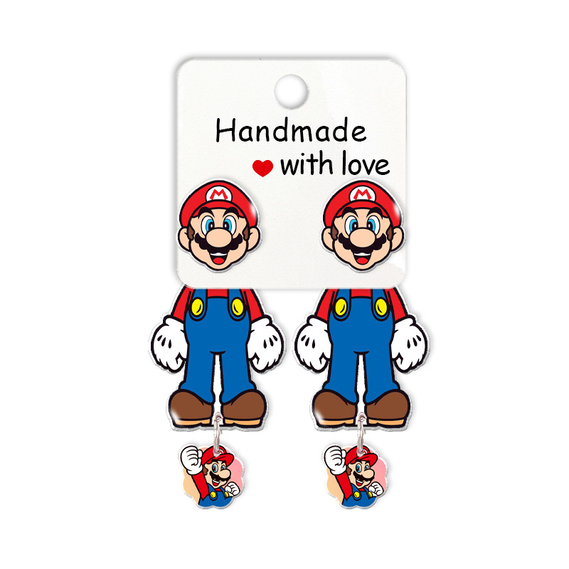 super Mario anime earring