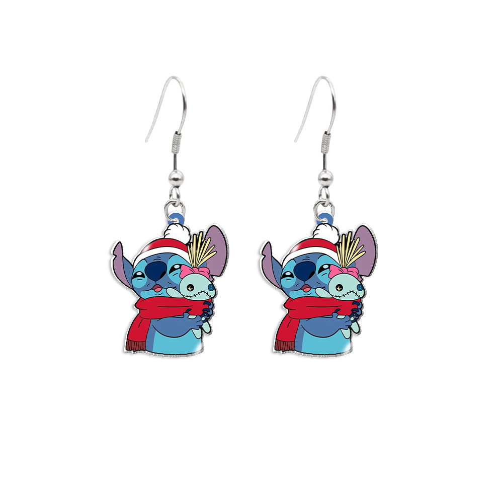 Stitch anime earring