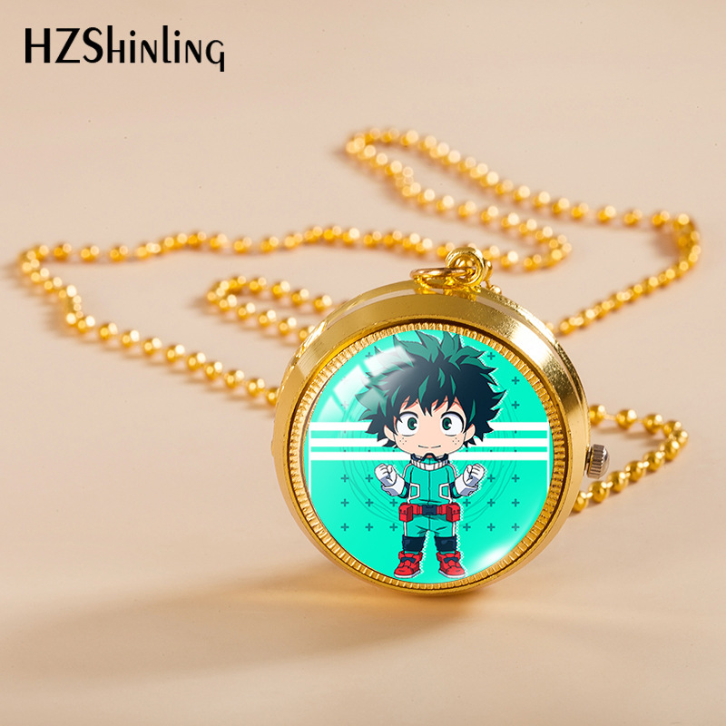 My Hero Academia anime rotating pocket watch