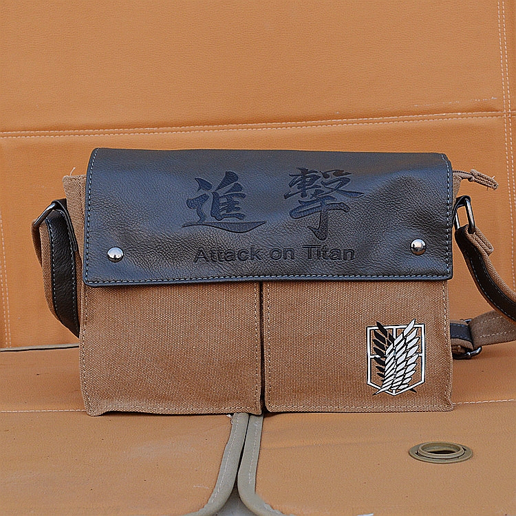 Attack On Titan anime messenger bag