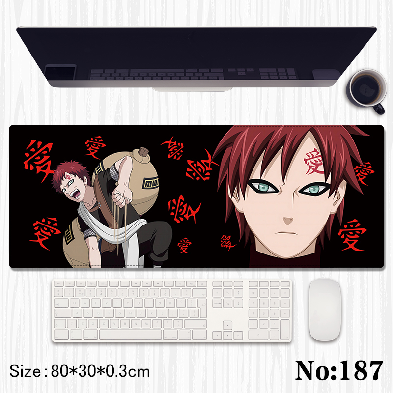 Naruto anime Mouse pad 80*30*0.3cm