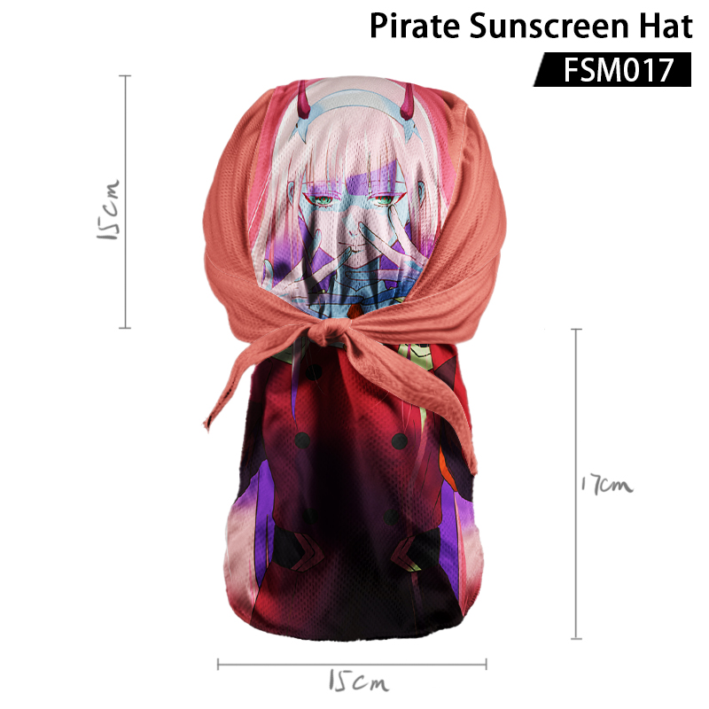 Darling In The Franxx anime pirate sunscreen hat