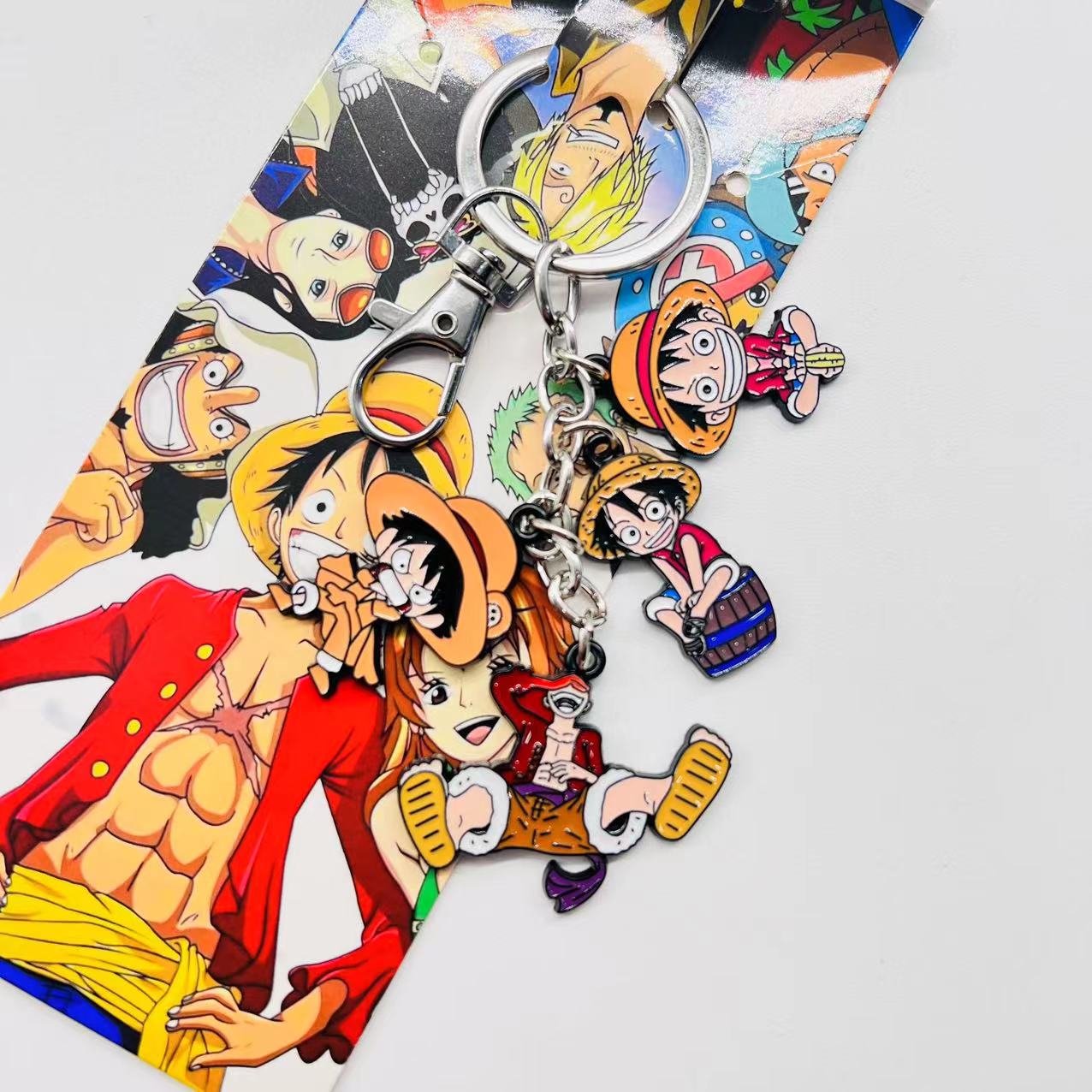 One piece anime keychain