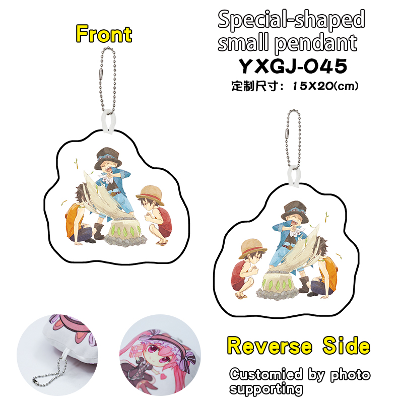 One piece anime keychain