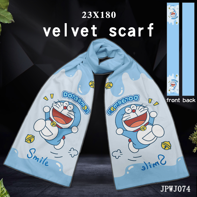 Doraemon anime scarf