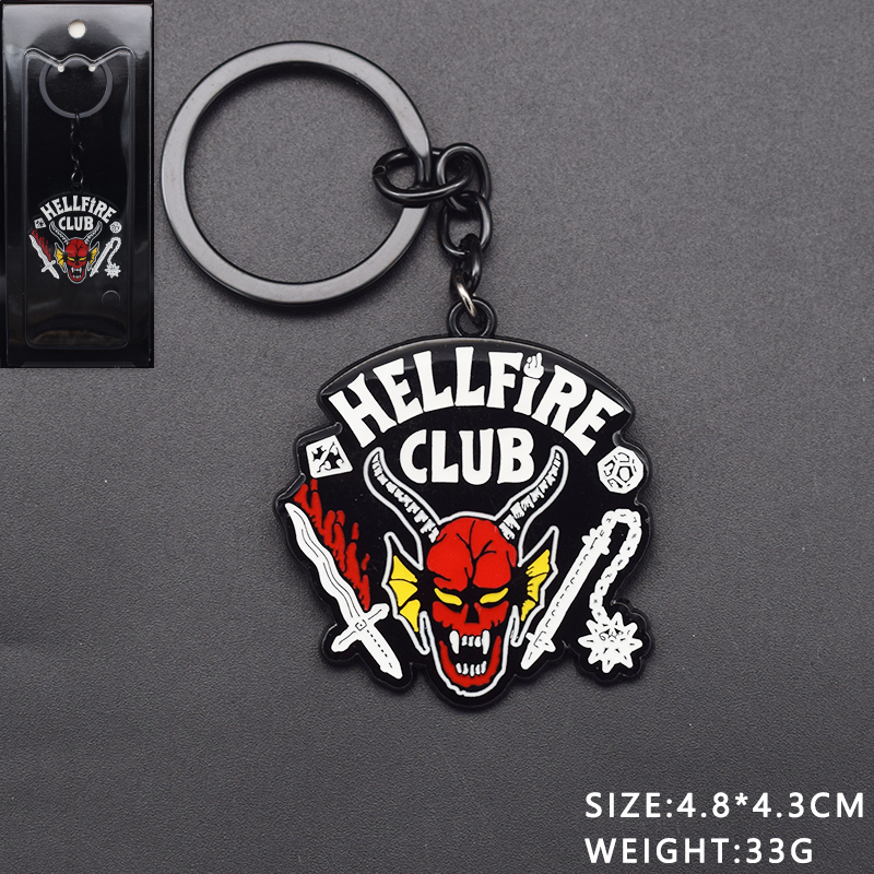 Stranger Things anime keychain