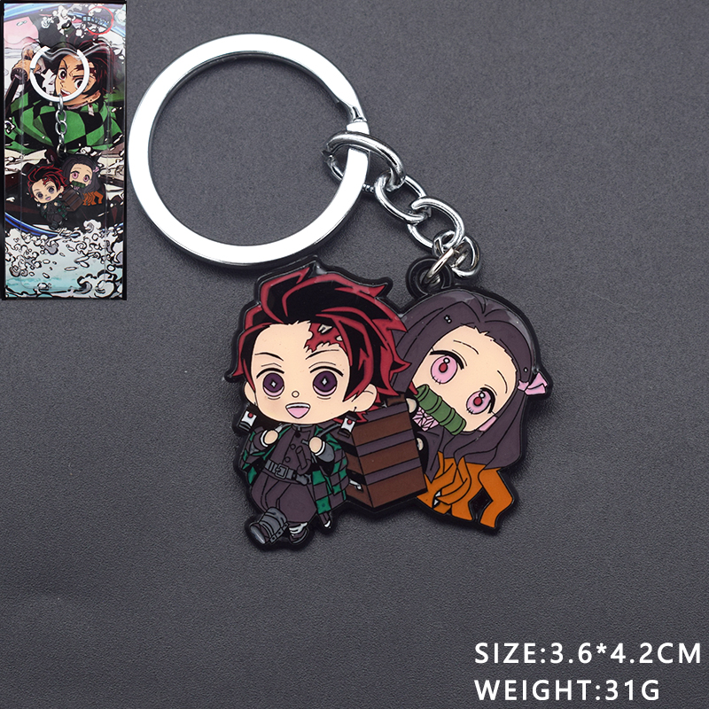 demon slayer kimets anime keychain