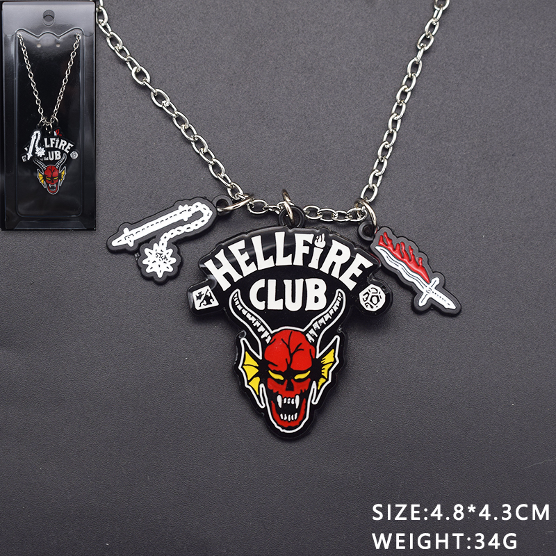 Stranger Things anime necklace