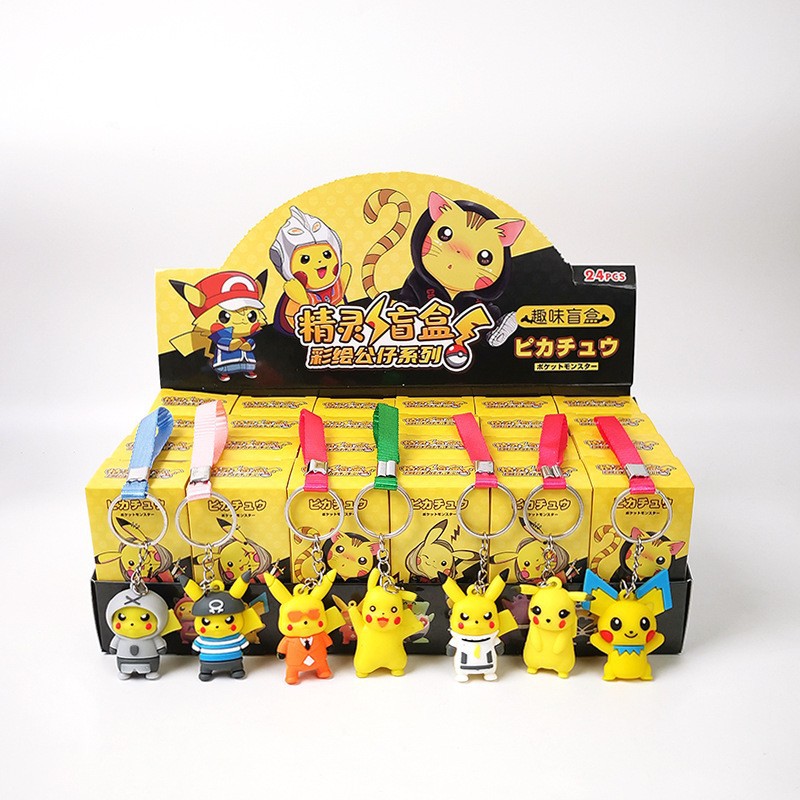 Pokemon anime keychain 24 pcs a set