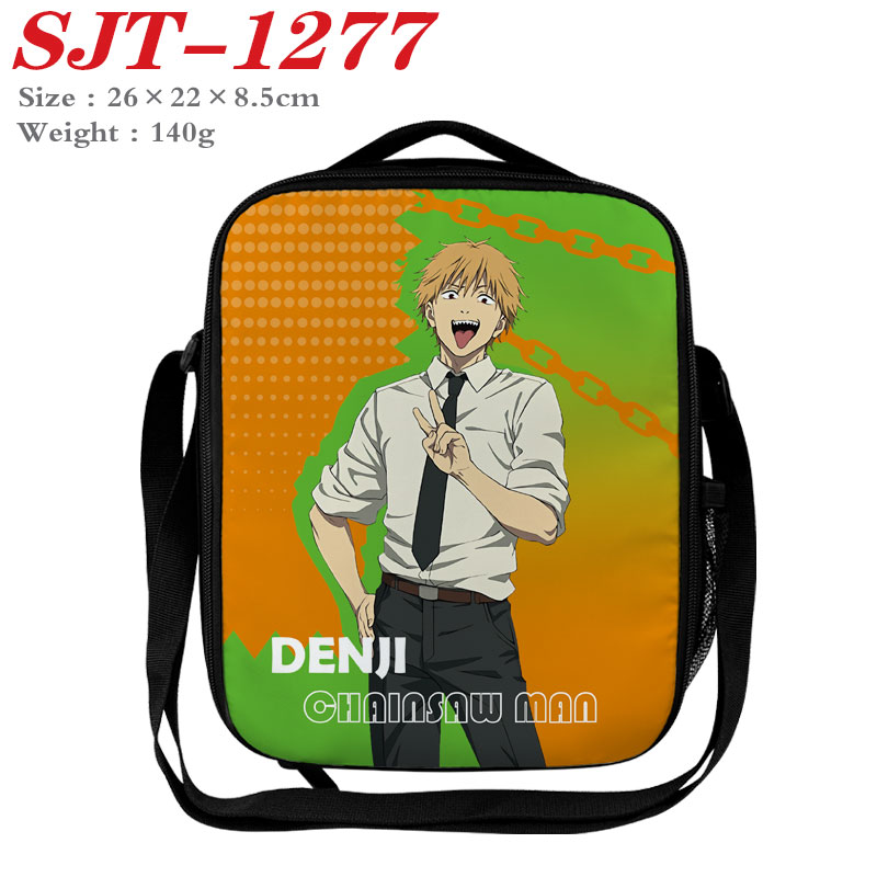 chainsaw man anime lunch bag