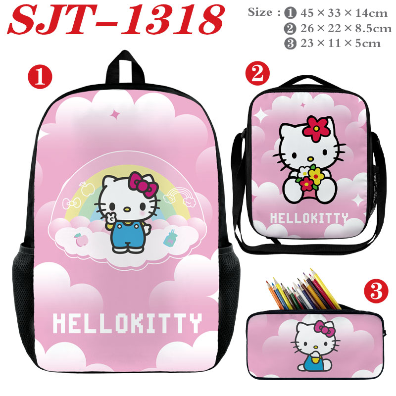 Kuromi anime backpack a set