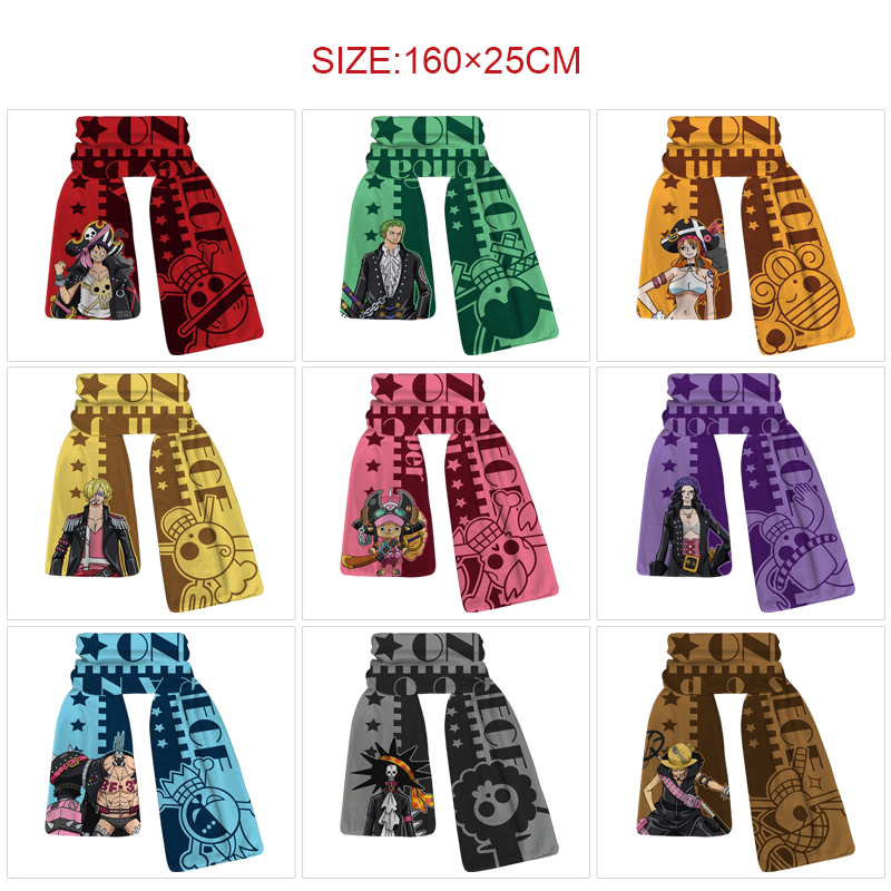 One piece anime scarf