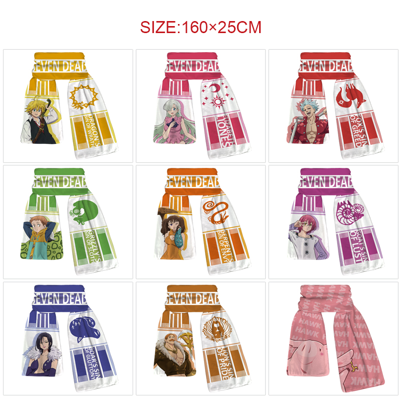 seven deadly sins anime scarf