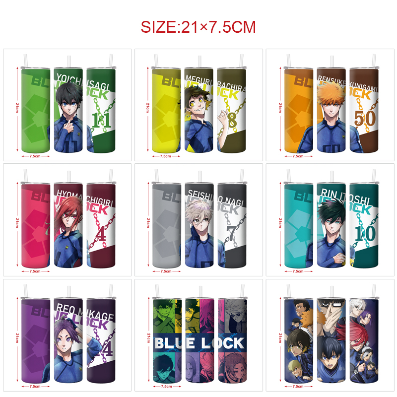 Blue Lock anime vacuum cup