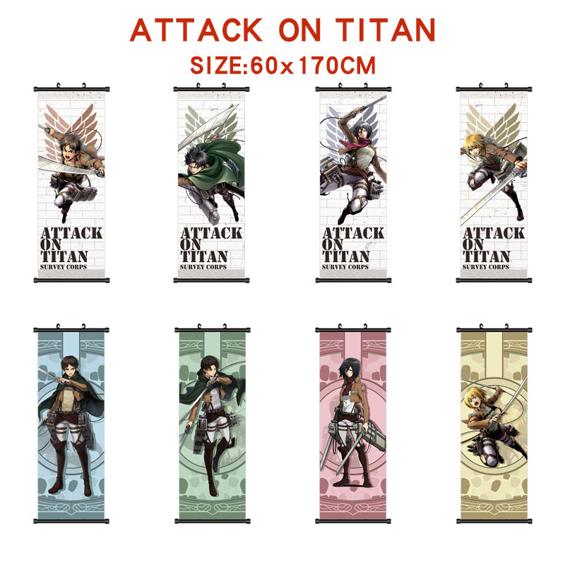 Attack On Titan anime wallscroll 60*170cm
