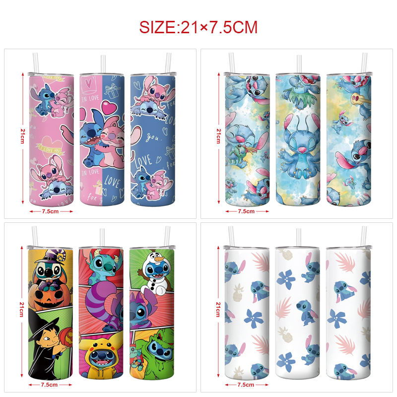 Stitch anime vacuum cup