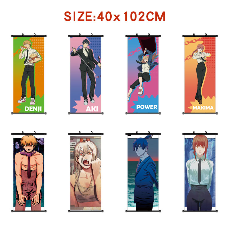 chainsaw man anime wallscroll 40*120cm