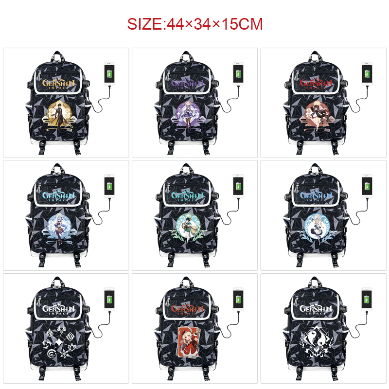 Genshin Impact anime Backpack