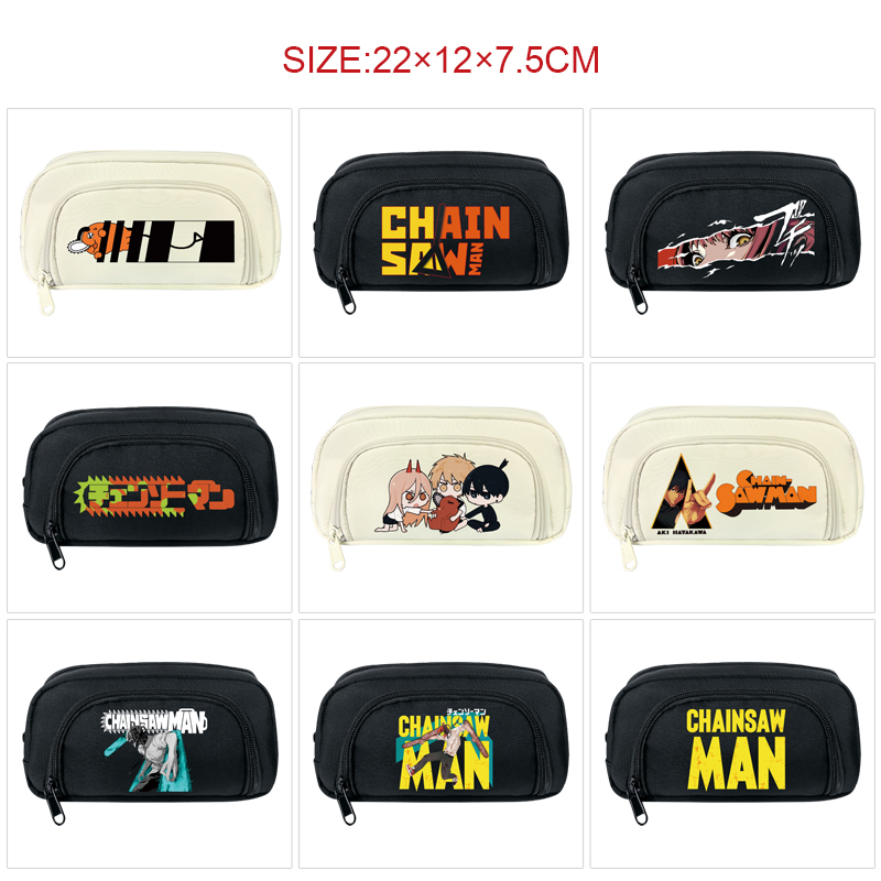 chainsaw man anime pencil bag