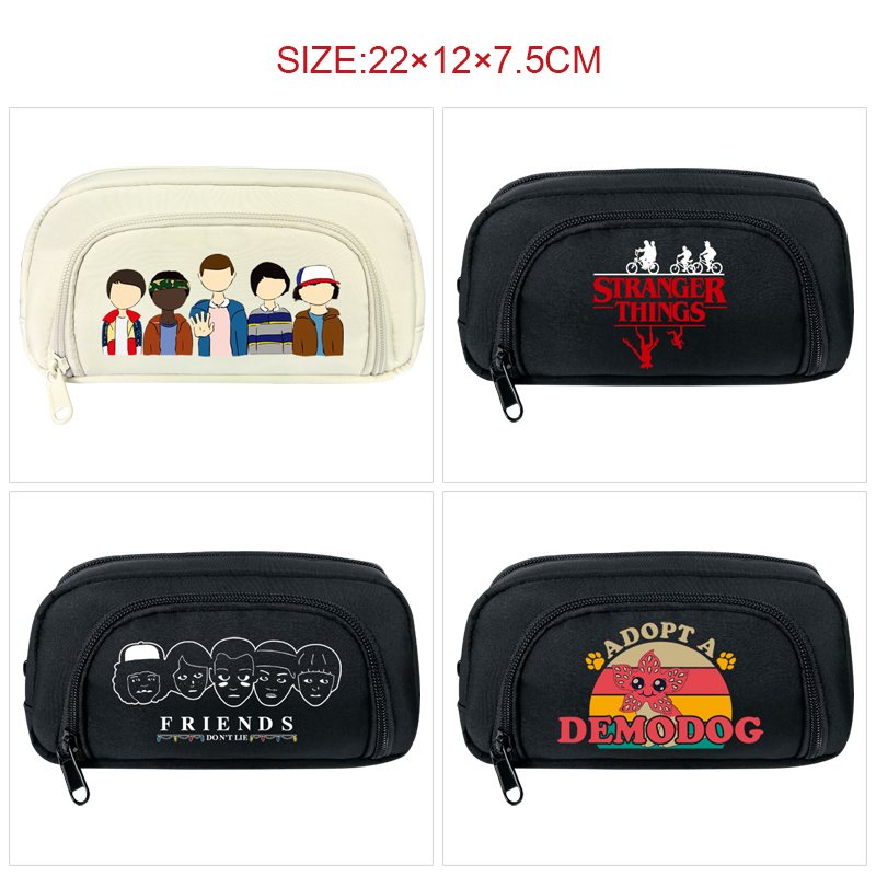 Stranger Things anime pencil bag