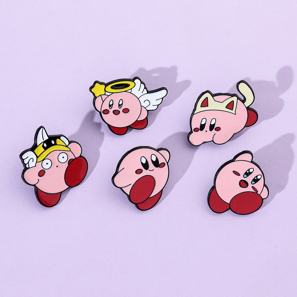 Kirby anime pin