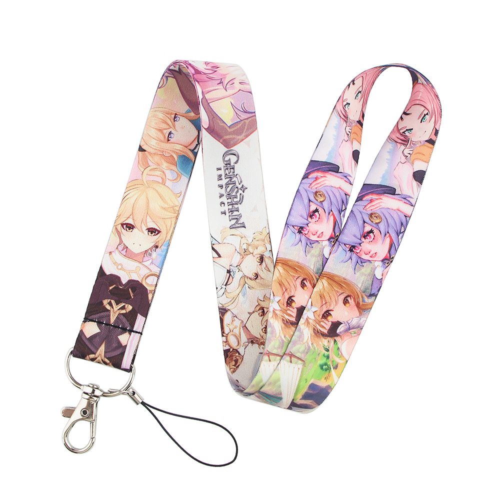 Genshin Impact anime lanyard phonestrap 45cm*2.5cm