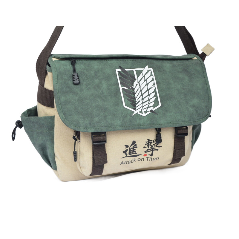 Attack On Titan anime messenger bag