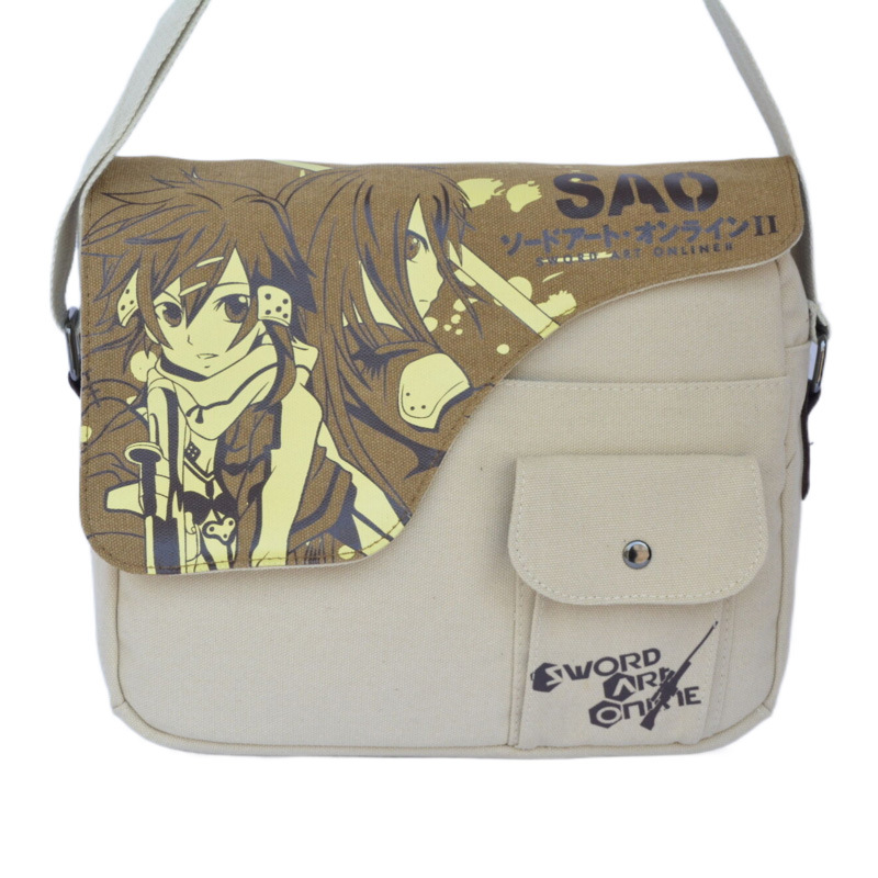 sword art online anime messenger bag